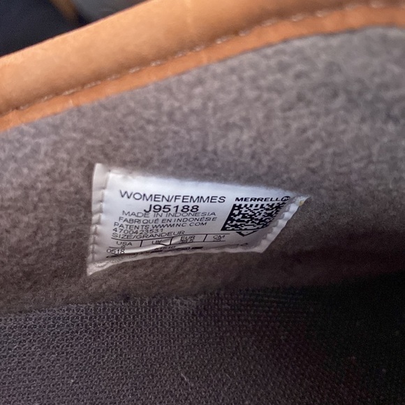 MERRELL ENCORE KASSIE SLIDE WOOL CLOG SIZE 8 Natural Tan NWOB - Picture 5 of 8